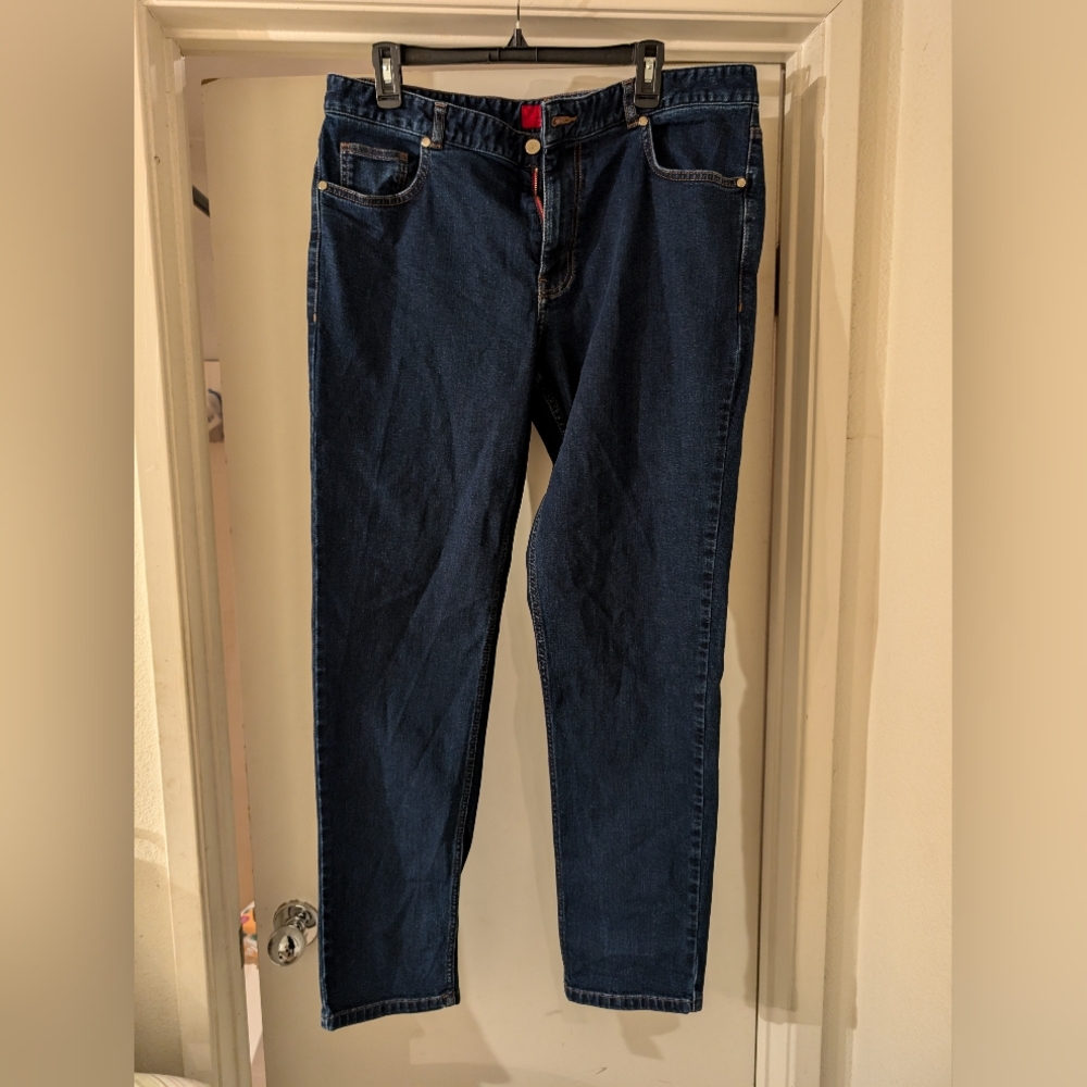Carolina Herrera dark blue jeans men size 38